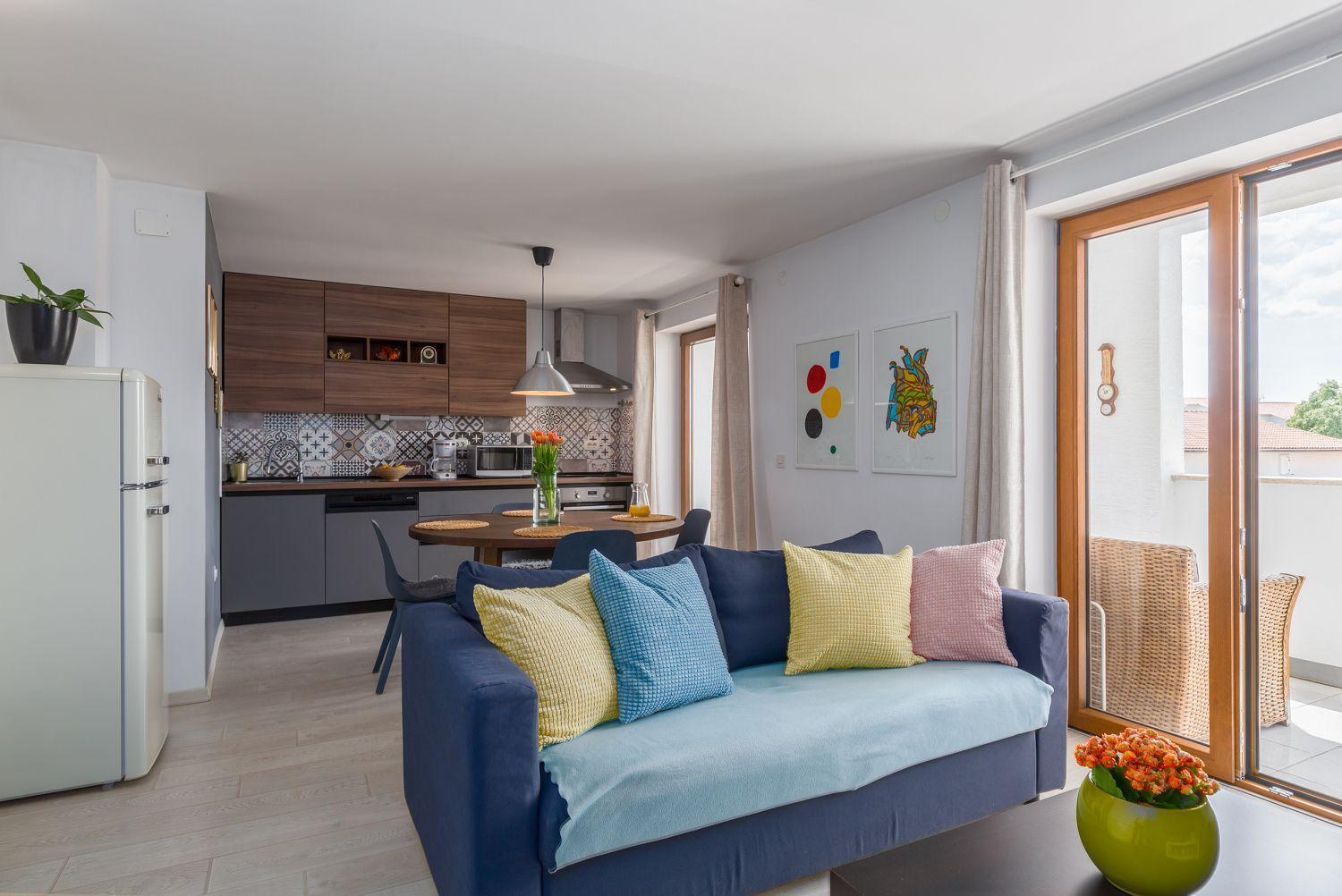 Modernes Apartment Mit Meerblick, Stylischem Interieur, Privatem Balkon, Grill, Klima, Wifi Porec Exterior photo